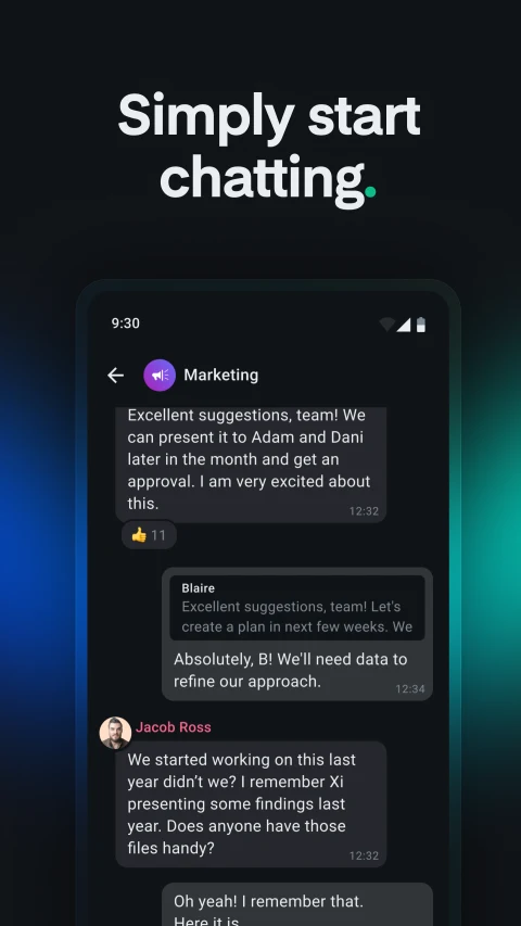 Element X: Group room and replies