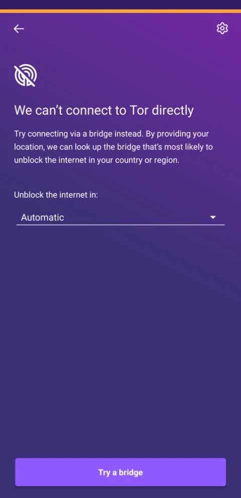 Publisher Android manual view of Connection Assist and its region selector.
