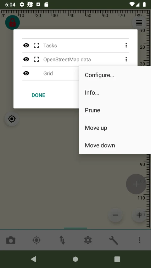 Vespucci: Earlier Android data-layer configuration