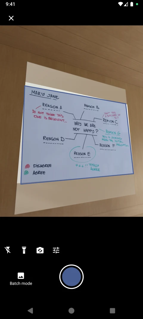 OSS Document Scanner: Scan a paper diagram