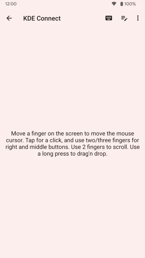 KDE Connect: Remote touchpad and keyboard controls
