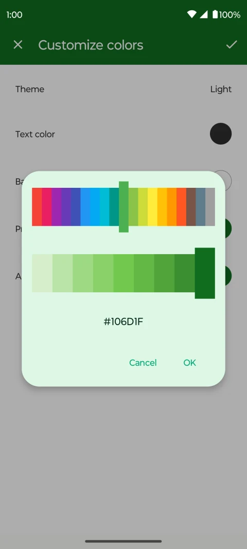 Fossify Phone: Customize dialler colours