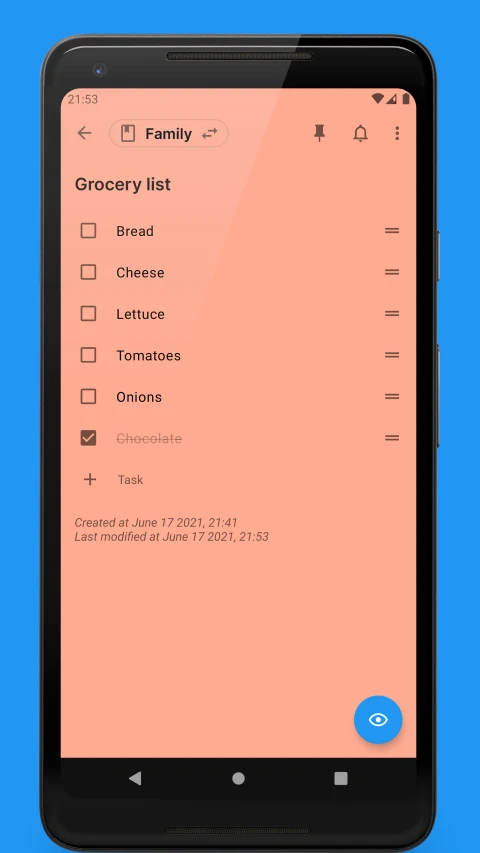 Quillpad: Grocery checklist