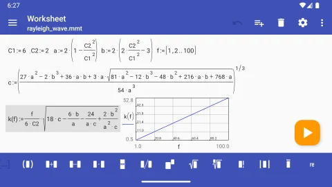 micro Mathematics: Earlier Android function plot