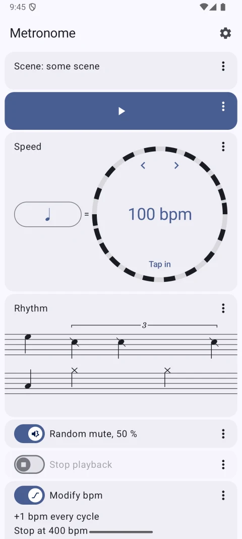 Metronome: Tempo and playback effects