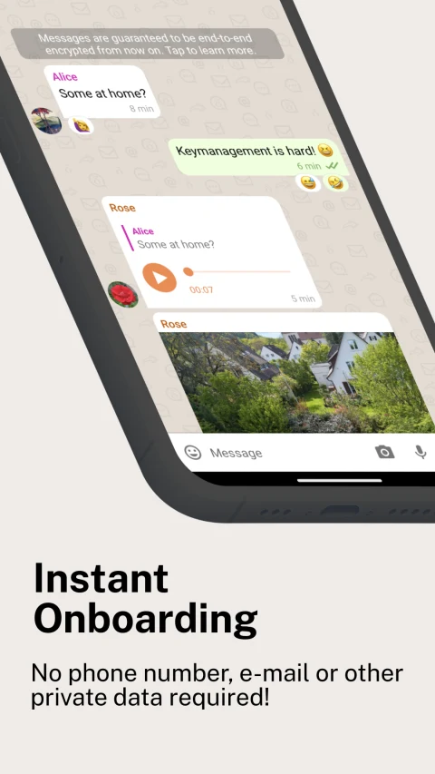 Delta Chat: Group conversation with voice messages