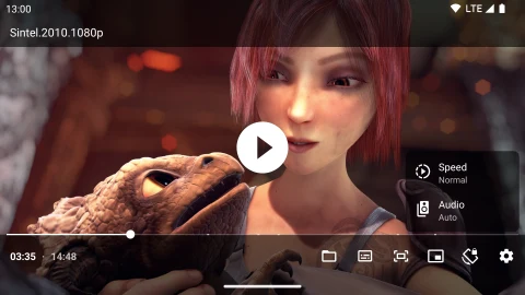 Just (Video) Player: Playback speed and audio controls
