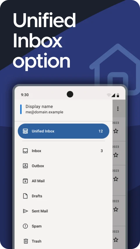 Thunderbird: Folder navigation and unified inbox controls