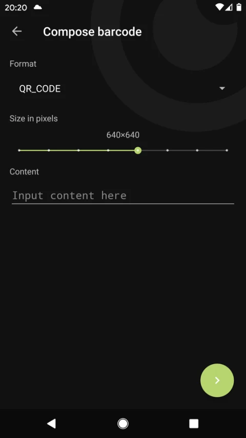 Binary Eye: Compose a QR code
