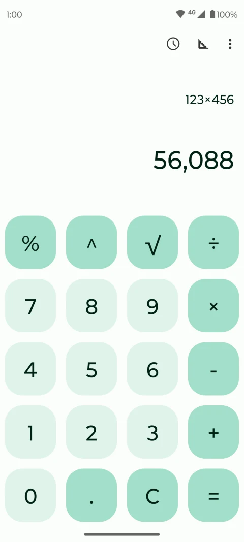 Fossify Calculator: Arithmetic calculation
