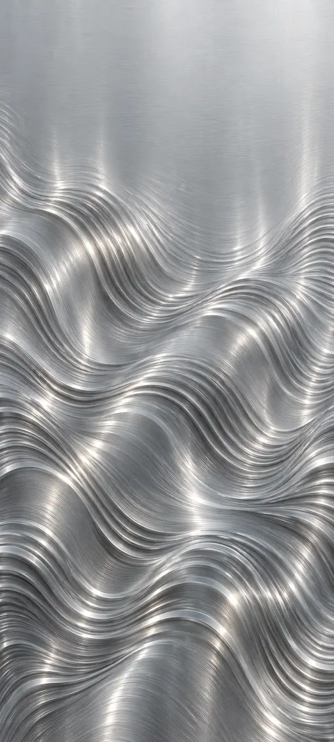 Fine silver ripples create a brushed metal texture.