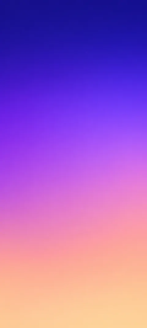 A smooth indigo-to-violet-to-peach color field.