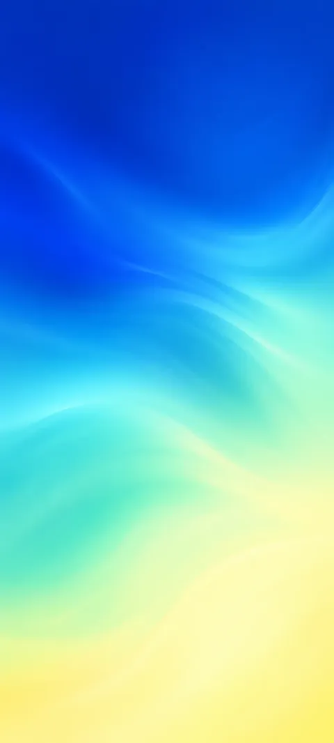 A smooth cobalt, mint and lemon cream gradient.