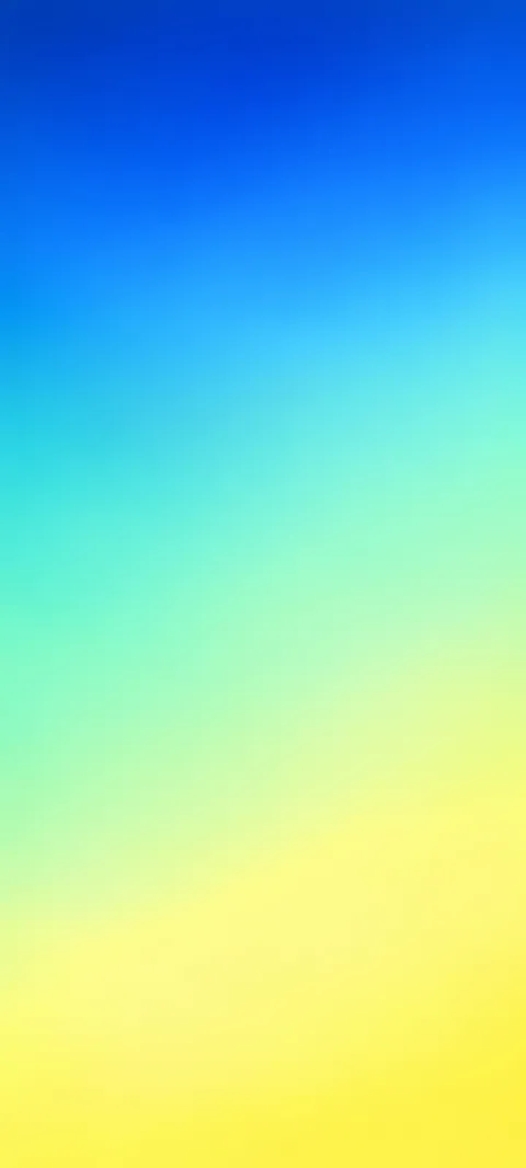 A smooth cobalt, mint and lemon cream gradient.