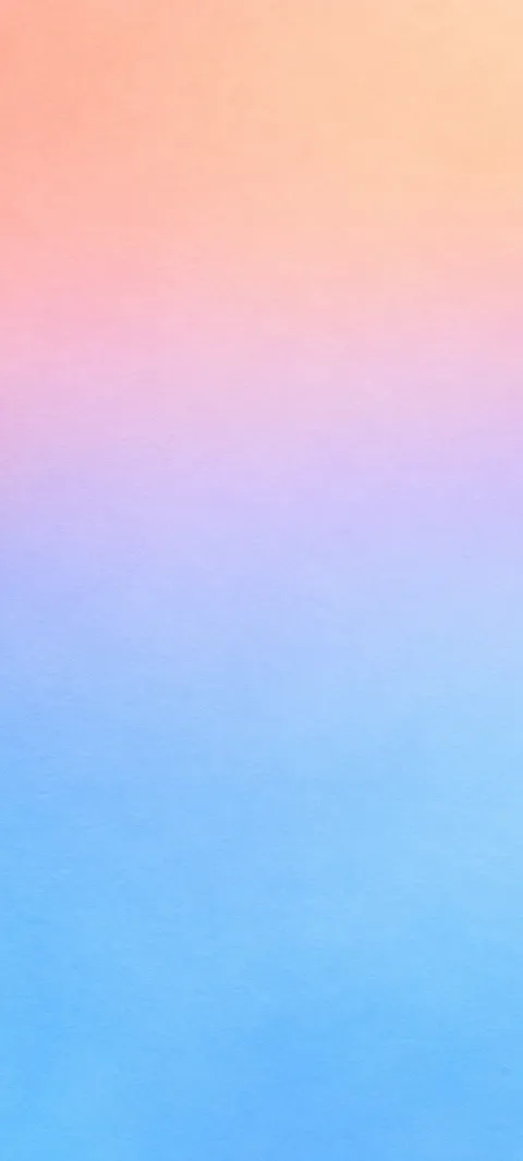 A peach, lilac and azure gradient.