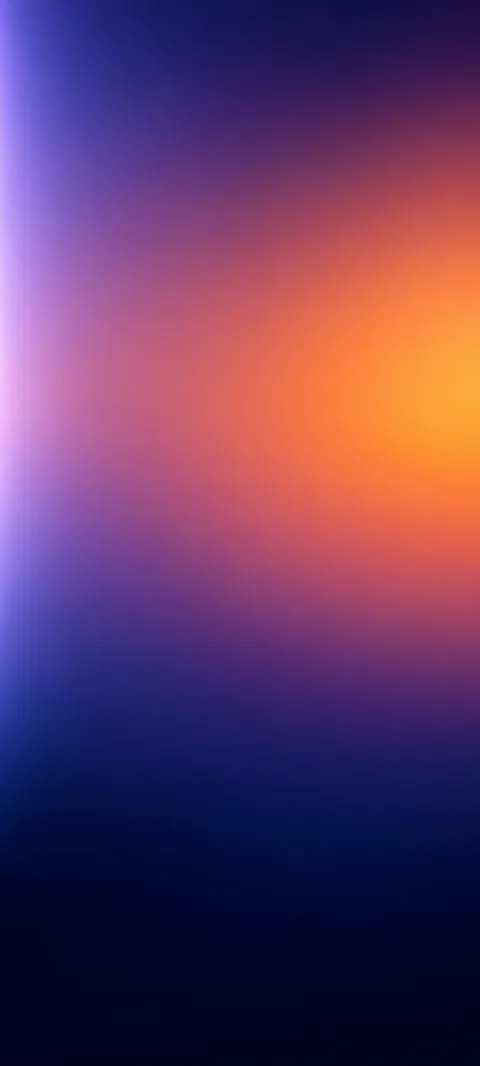 Lilac along the left edge and orange at middle right above navy.