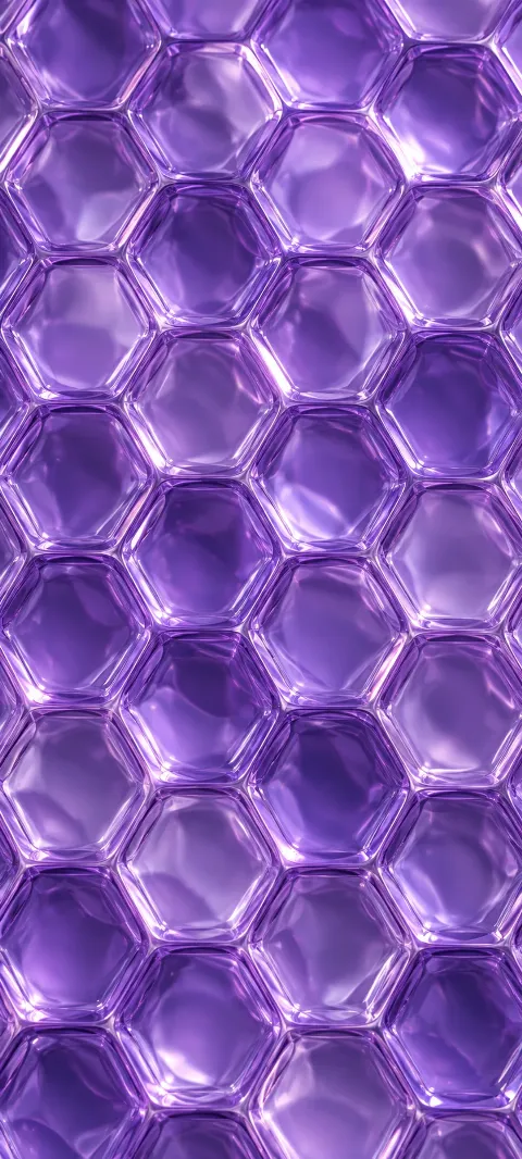 Violet translucent cells repeat with soft highlights.