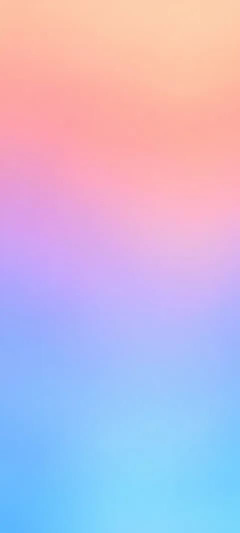 A peach, lilac and azure gradient.