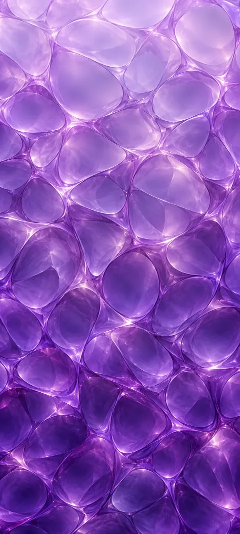 Violet translucent cells repeat with soft highlights.