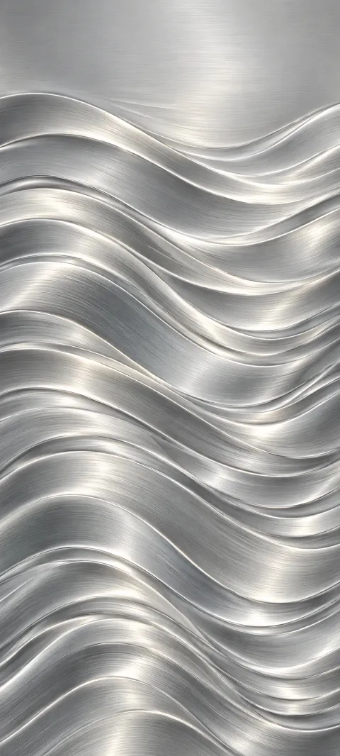 Fine silver ripples create a brushed metal texture.