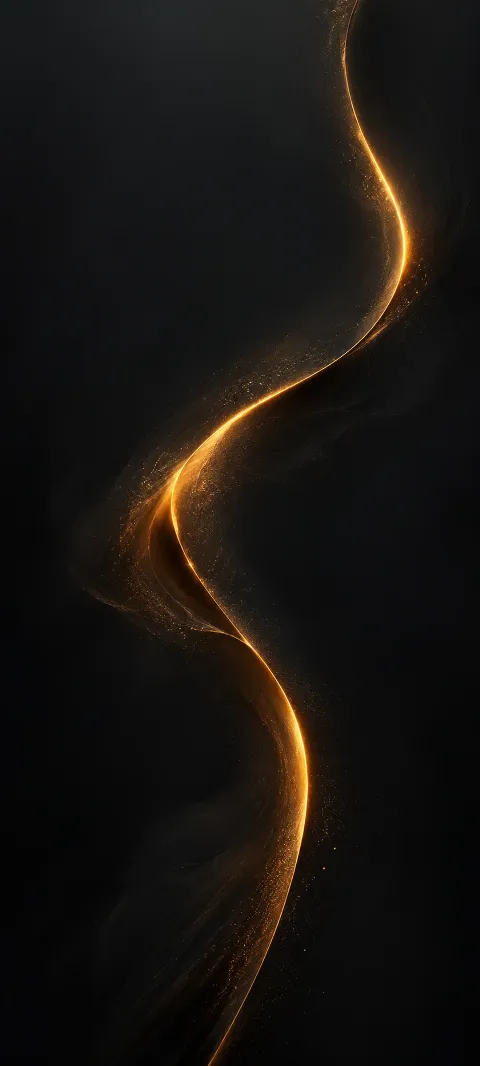 A thin amber line crosses a charcoal field.