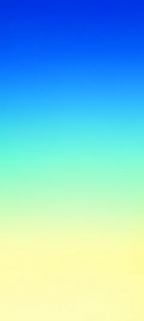 A smooth cobalt, mint and lemon cream gradient.