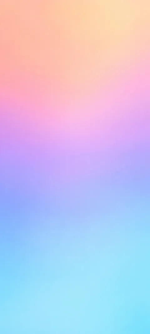 A peach, lilac and azure gradient.