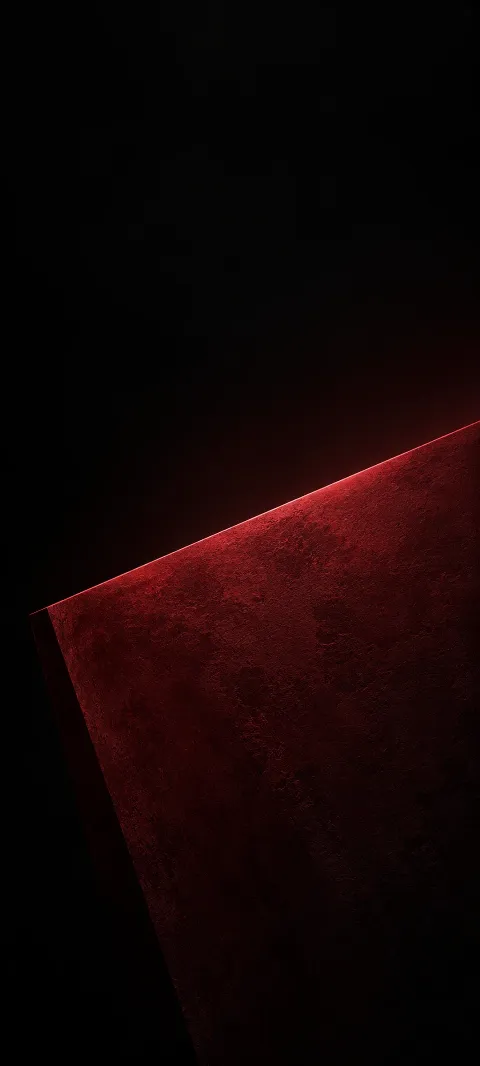 Textured burgundy plane with a glowing diagonal edge against black.