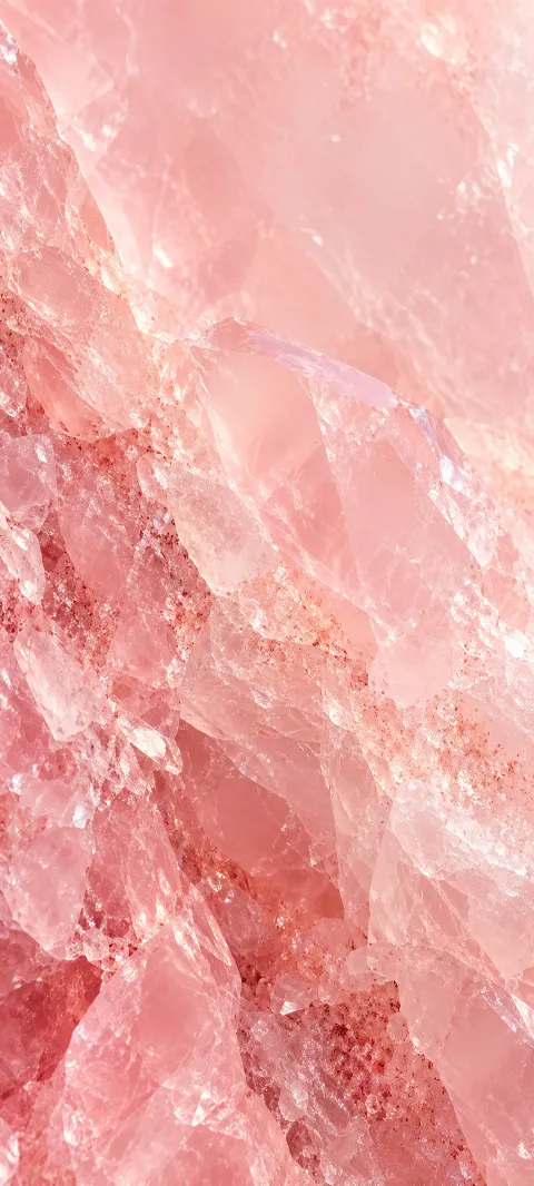 A rose quartz speckle creates a soft mineral texture.